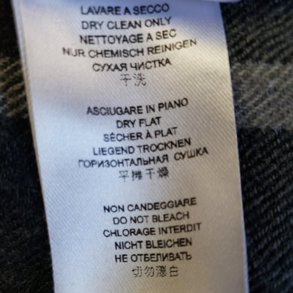 Pietro Brunelli Milano Italy Gray Maroon Plaid Bateau Wool Shift Dress Academia - Picture 15 of 16